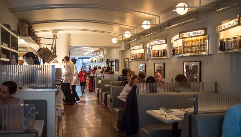 Cafeteria Russ & Daughters em Nova York