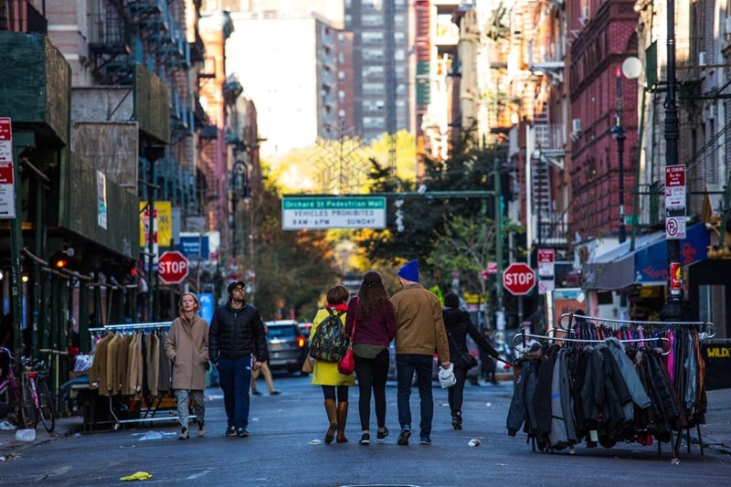 Rua Orchard Street em Nova York